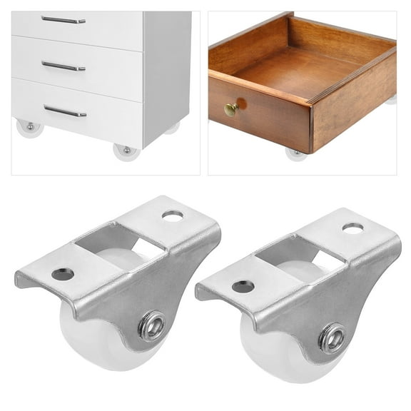 16Pcs Caster Wheels Plate Wheels Heavy Duty Metal Universal Wheel Roller Single- Caster for Door Chair Sofa Office industry