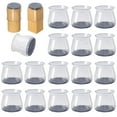 thumbnail image 1 of 16 pcs Chair Leg Protectors for Hardwood Floors, Silicone Felt Furniture Pads Non Slip, Free Moving Table Leg Covers, Stool Leg Protectors Caps (Large fit : 1.3" - 2"), 1 of 6