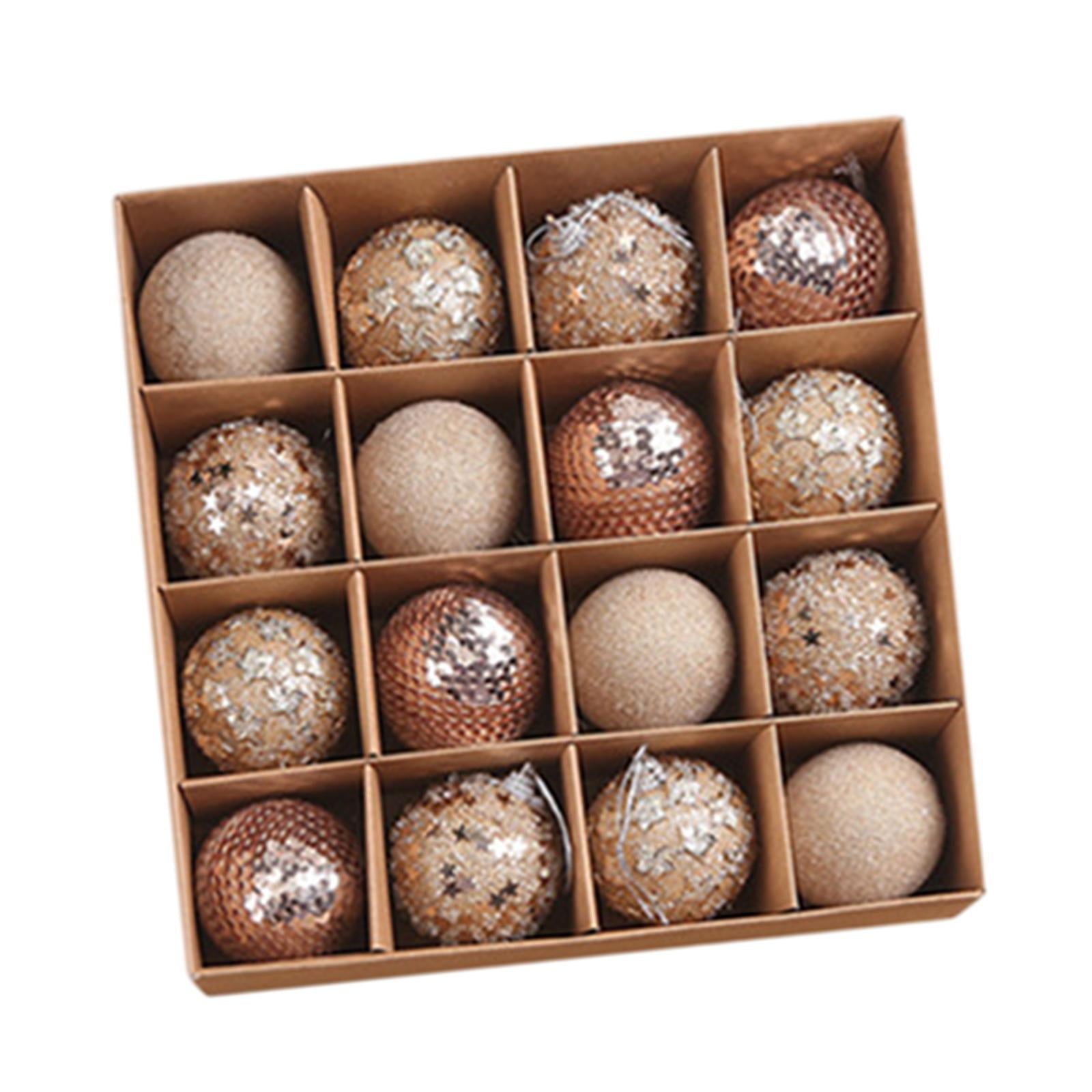 16Pcs Christmas Balls Ornaments Christmas Baubles Bulk Decorative Balls