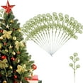 thumbnail image 1 of 16Pcs Christmas Decorations, 13.7In Candy Shape Curly Picks Glittery Faux Christmas Tree Stems Decor, Artificial Christmas Picks for Christmas Tree Decor, DIY Xmas Wreath, Crafts, Holiday Home Decor, 1 of 6