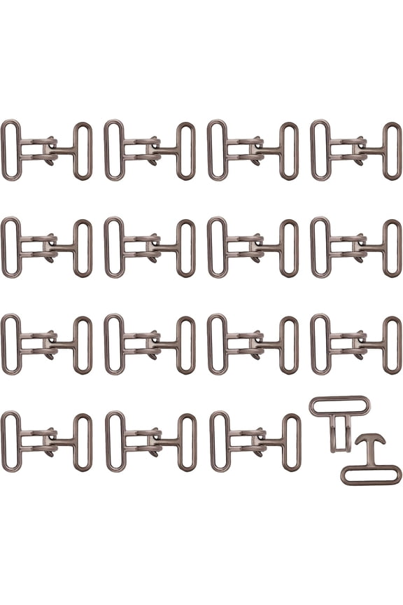 16Pcs Cinch Belt Buckle Surcingle Strap Buckles Fast Fix Ring Buckle Alloy Snap Lock Clasps Findings