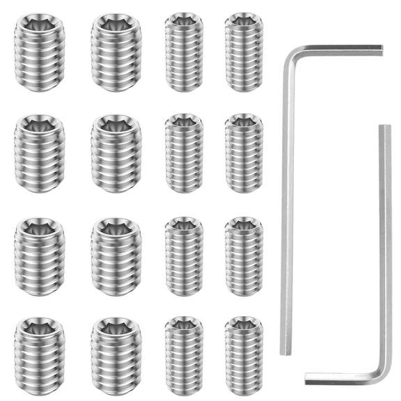 16Pcs Freezer Door Handle Screw,W11366418 Refrigerator Freezer Door Handle Mounting Set Screw Compatible with Most Refrigerators Fridge Door Screw with 2 Hex Wrench for Installation