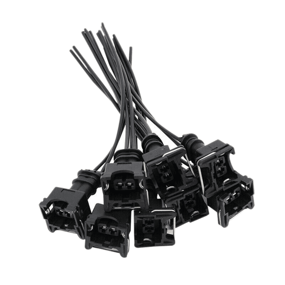 16Pcs Fuel Injector Connector Wiring Plugs Clips for EV1 OBD1 Pigtail Cut & Splice