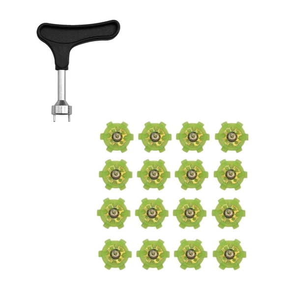16Pcs Golf Shoes Spikes Cleats Replacement Studs Fast Twists Turn Screw Studs