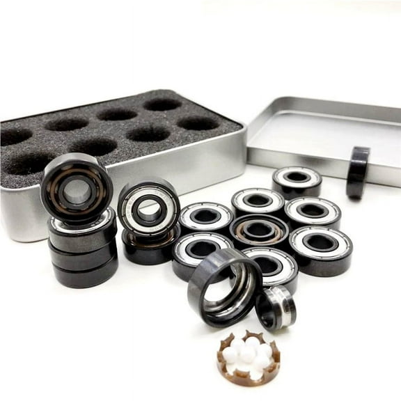 16Pcs High-Speed Bearings 11 Roller Skating Bearings High-Speed Skating Roller Skates Skateboard Drift Shaft,16 x bearing,As shown