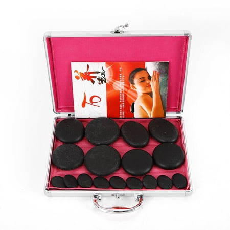 16Pcs Hot Massage Stone Volcanic Stones Kit Rock SPA Oiled Massager Machine+Box 16PC Hot Massage Stone Volcanic Stones Kit Rock SPA Oiled Massager Machine+Box