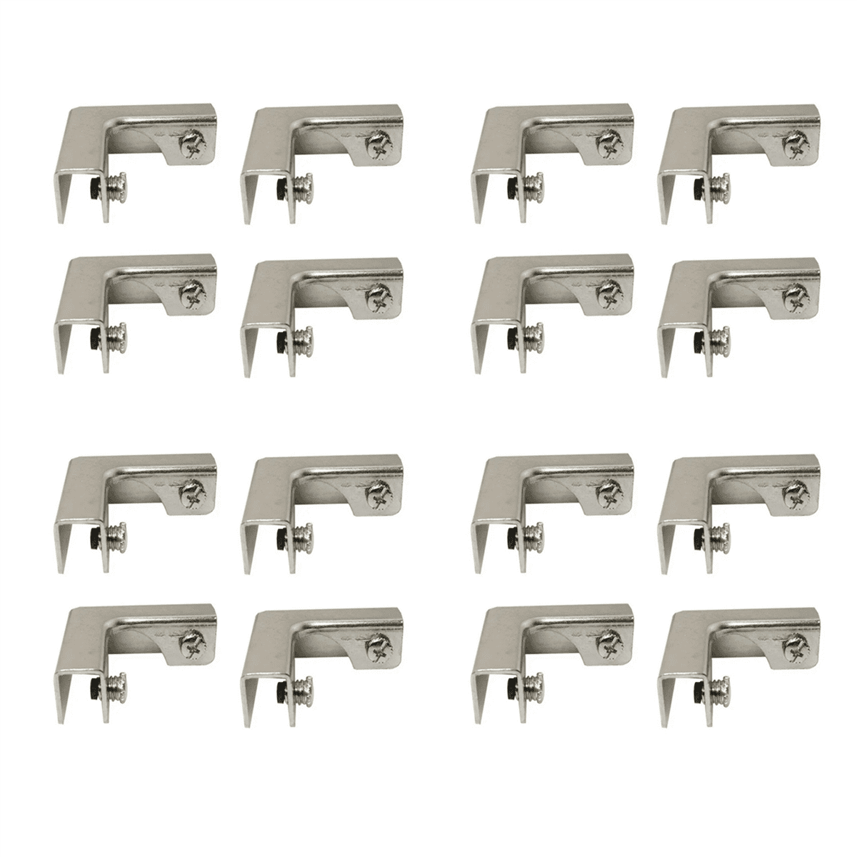 Glass Insert Clips 16Pcs L Type Glass Fixing Clip 2 Way Glass Connectors for 6-10Mm ...
