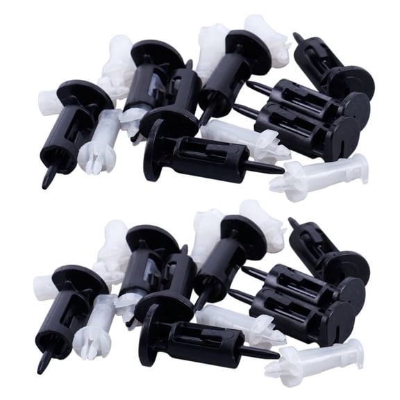 16Pcs Mount Pin Holder for Socket LGA 775 CPU Heat Sink Fan Cooling,16x socket,Black & White