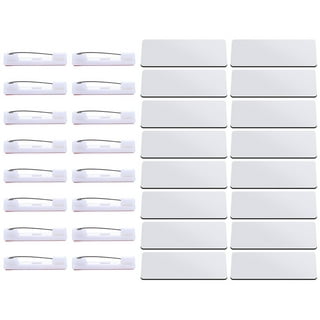 10 Pieces Sublimation Blank Name Tag Sublimation White Badges Pin