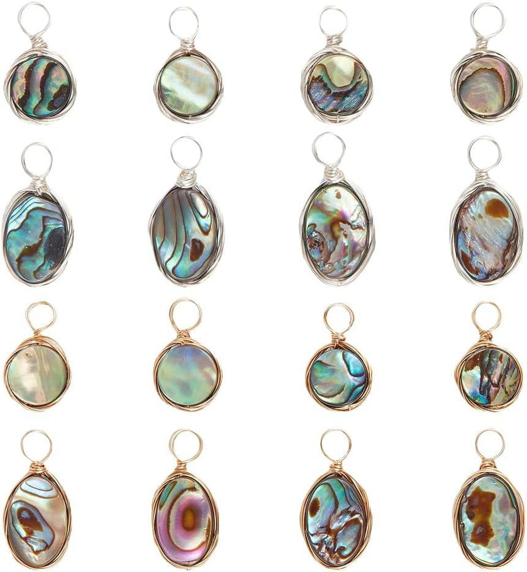 Lot De 100 Pendentifs Triangles En Nacre D'ormeau Rouge - Pour Création Bijoux - Neuf