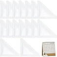 thumbnail image 1 of 16Pcs Peel and Stick Calendar Corners Adhesive Clear Corner Pockets 4x4 Inch Triangle Planners Corner Pockets for Sheet Protect Avoid Book Pages Curling, 1 of 9