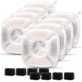 thumbnail image 1 of DENZUS Pet Fountain Filters Replacement, Compatible with 95Oz/2.8L Dog & Cat Water Fountain(8 Carbon Filters+8 Sponge), 1 of 6