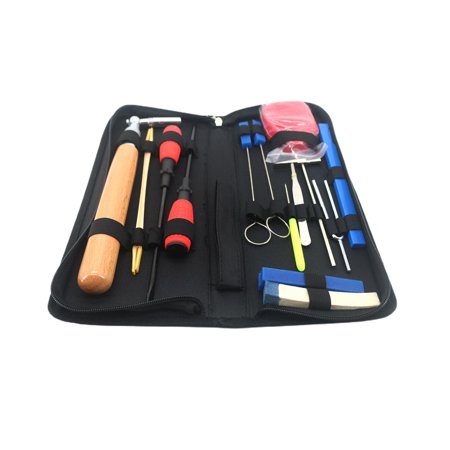 16Pcs Piano Tuning Kits with Case Tuning Wrench Smooth to Touch L Shaped Portable Practical DIY Fixing Tuning Fork Universal for Piano Tuner