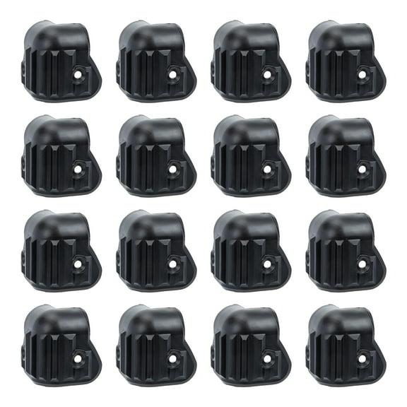 Minkissy Speaker Box Corner Protectors Black Plastic 16Pcs 1.6x1.4x1.4in