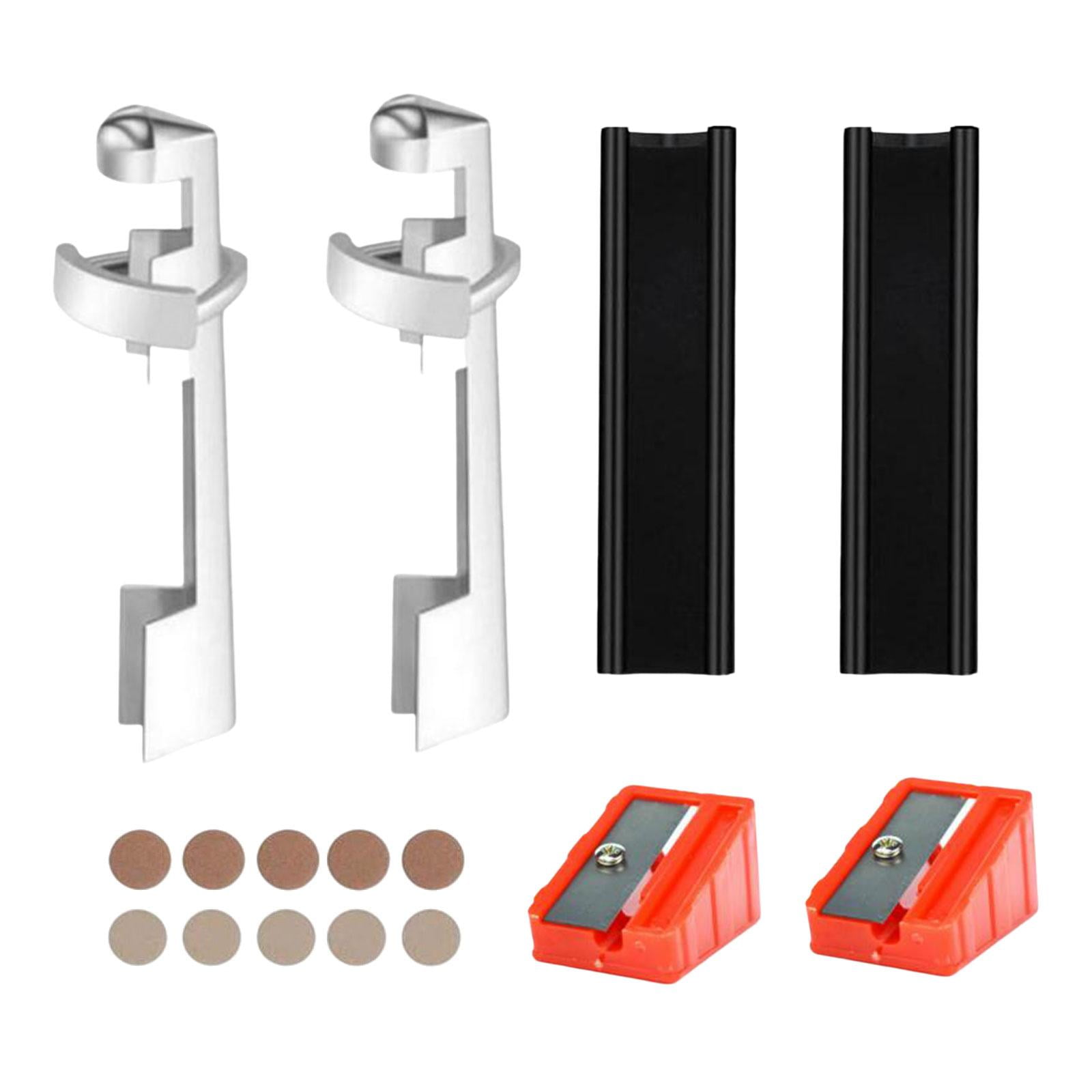 16Pcs Pool Cue Repair Snooker Cue Tip Repair Set 2 Pool Cue Clamp 10