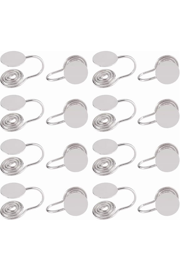 16Pcs Pressure Earrings for Keloids Brass Clip Earrings Spiral Compression Clip on Adjustable Keloid Jewerly for Women Men Ladies