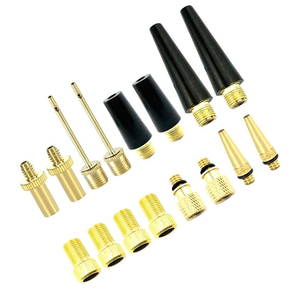 16Pcs Presta Adaptor Brass Adapters Inflator Adapter for Inflatable Toys , Set 1