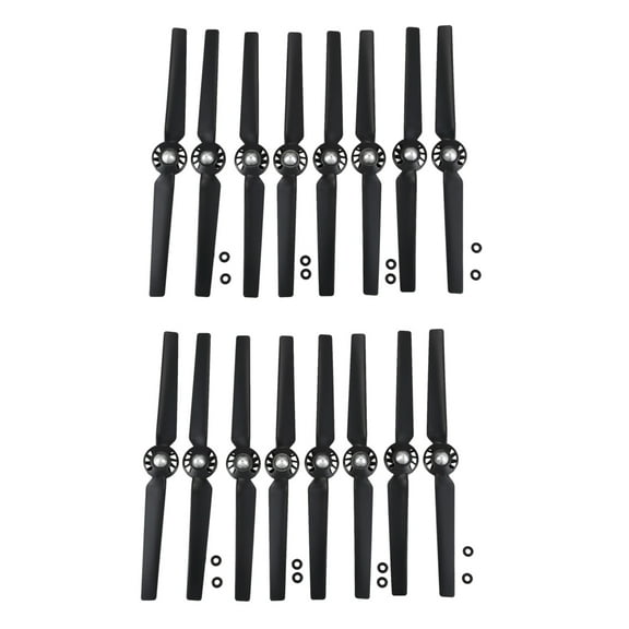 16Pcs Propeller for Yuneec Q500 Typhoon 4K Camera Drone Spare Parts Quick Release Self Locking Props(Black)