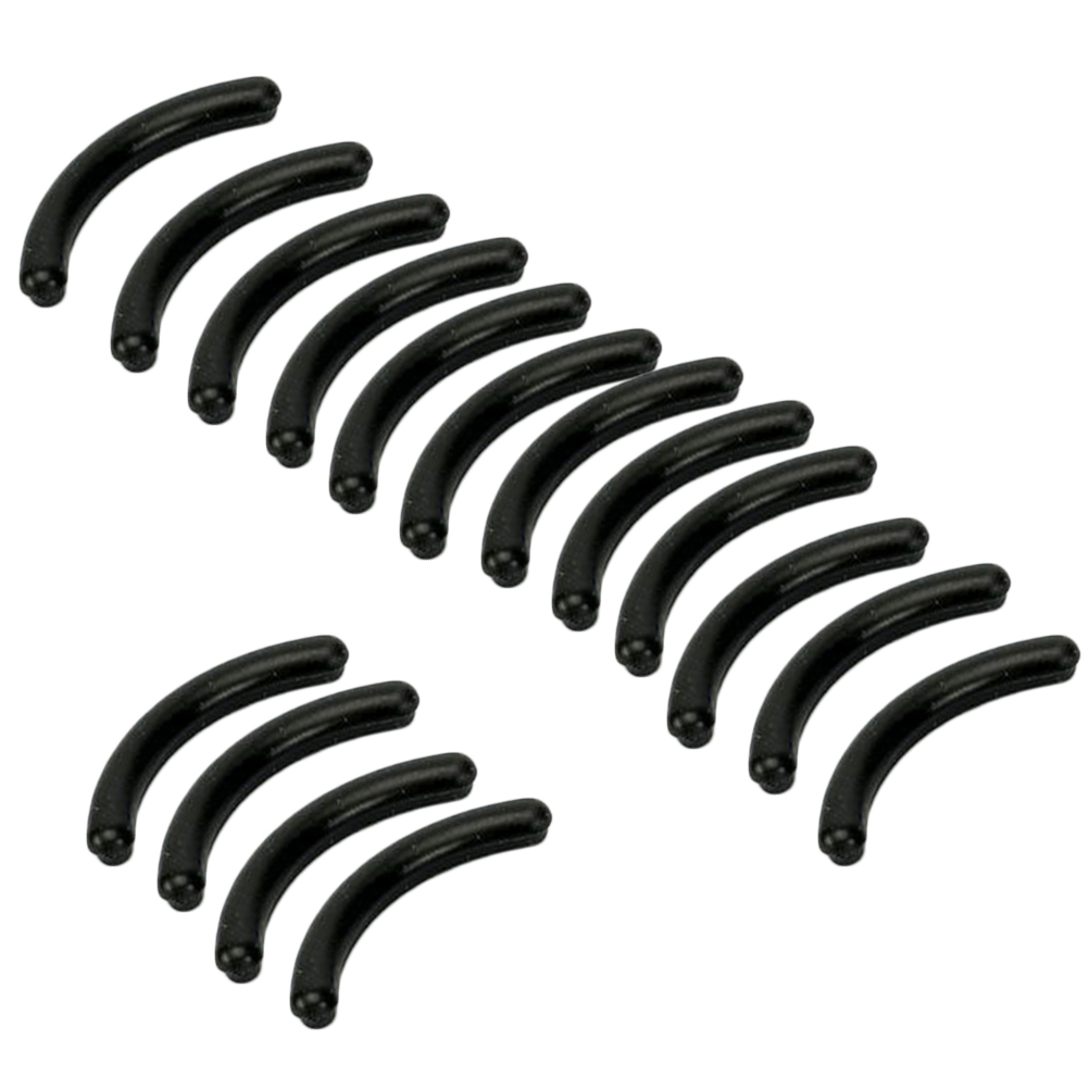 16Pcs Refill Pads for Eyelash Curler Replacement Rubber Cushions Washable for Mascara Eyeliner or Glue Smudged Lashes (Black)