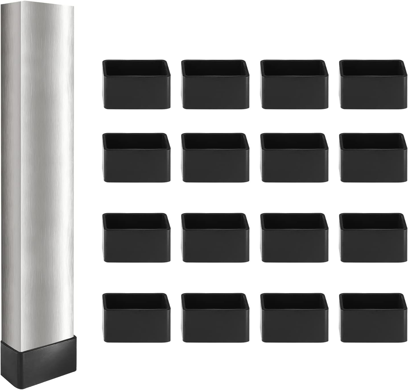 16Pcs Rubber Chair Leg Tips Caps 7/8 Inch Furniture Table Chair Leg