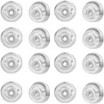 thumbnail image 1 of 16Pcs Silver Earring Backs for Studs, Comfortable Silicone Earring Backs for Droopy Ears, Locking Secure Hypoallergenic Earring Backs Replacements for Men and Women, 1 of 8