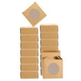 thumbnail image 1 of 16Pcs Soap Packaging Boxes 3 x 3 x 1.2 Inch Kraft Soap Box for Bakery Candy Packaging Jewelry Display (Brown), 1 of 6
