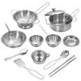 thumbnail image 1 of 16Pcs Stainless Steel Cookware Set Saucepan Lids Pot Cooking Kitchen, 1 of 8