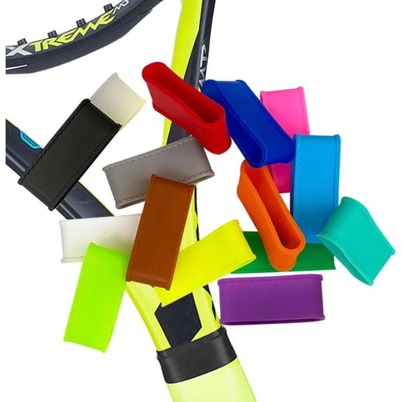USHOBE Silicone Anti-Slip Rings for Rackets Multi-Color Non-Skid Grip