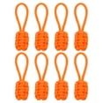 thumbnail image 1 of 16Pcs Zipper Pulls Replacement, 80 x 3mm Polypropylene Rope Zipper Heads, Orange, 1 of 6