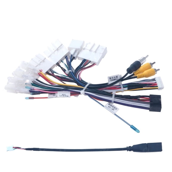16Pin Android Wire Harness Power Cable w/Canbus for Toyota RAV4/C-HR/Highlander