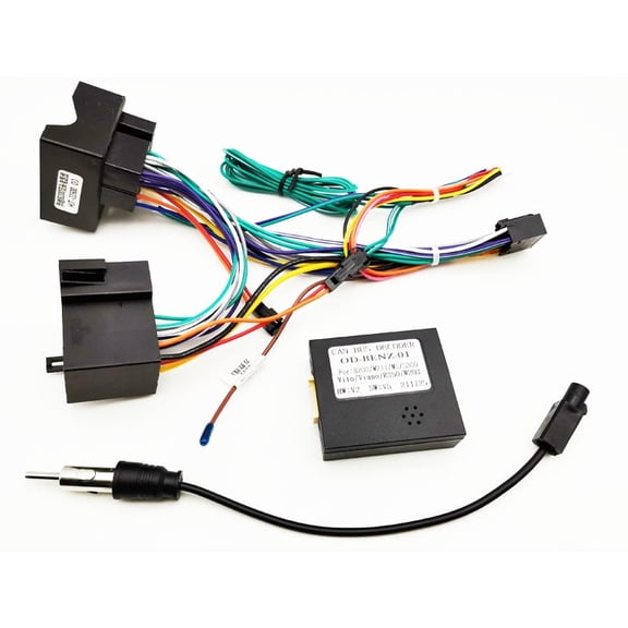 16Pin Car Radio Stereo Power Harness Cable Wire Compatible for Mercedes Benz W203 B200 S Class M-Class W164 GL-Class R-Class w/Radio Antenna Adapter