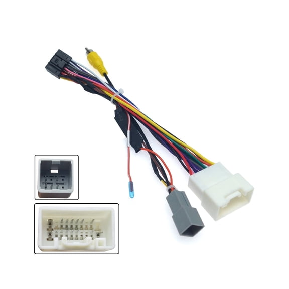 16Pin Car Radio Stereo Power Harness Cable for Mitsubishi Outlander Mirage Support OEM Camera