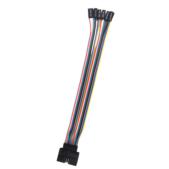 16Pin to 2x 8Pin Mainboard PC Host Power Switching Adapter Cable for Mainboard PC Host Front Panel Cord 20cm