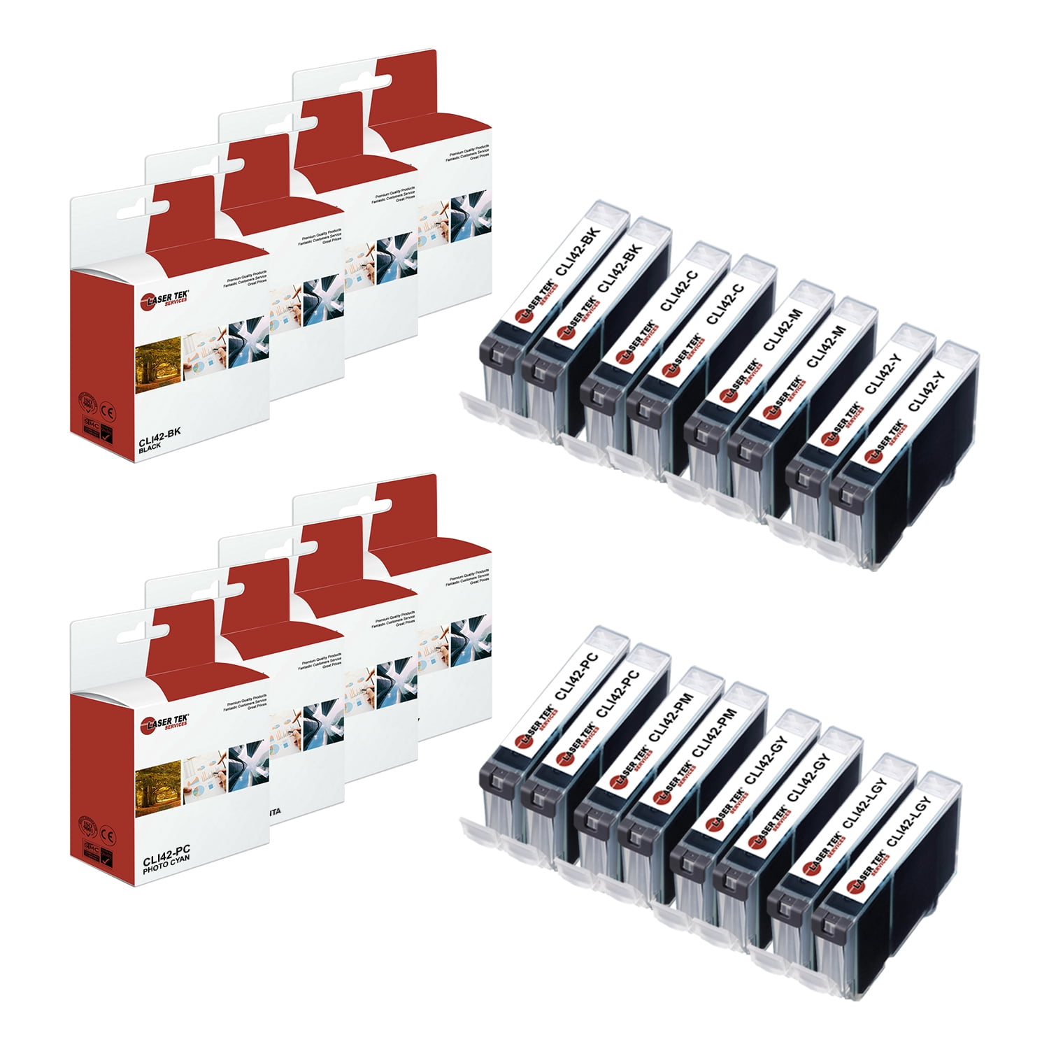 CLI-65 BK C M Y PC PM GY LGY Ink Cartridges Replacement CLI-65 BK C M Y PC PM GY LGY Ink Cartridges Replacement