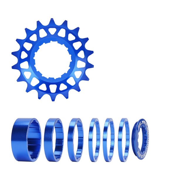 16T 18T Bicycles Single Speed Conversion Set, Aluminum Alloy Bikes Single Speed Cassettes Freewheels Wheel for Bicycles