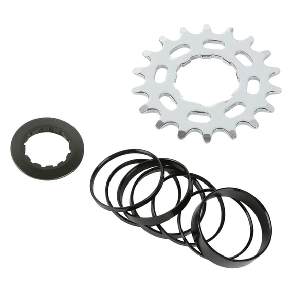 16T 18T Bicycles Single Speed Flywheel, Aluminum Alloy Single Speed Conversion Set for Mountain Bikes and Road Bikes