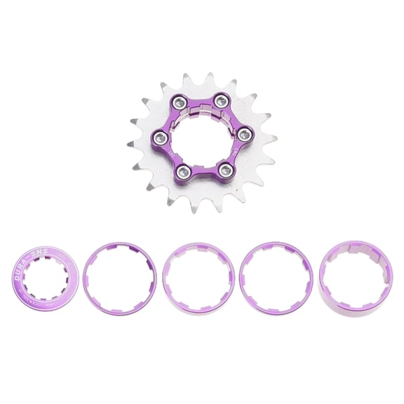 16T 18T Bicycles Single Speed Flywheels, Aluminum Alloy Single Speed Conversion Kits for Mountain Bikes and Road Bikes