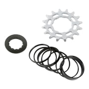 16T 18T Single Speed Cogs Conversion Set for Multiple Speeds Bikes, Single Speed Cassettes with Spacer and Locking Rings