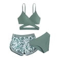 thumbnail image 1 of 16T Girls Bathing Suit Adjustable Taniki Swimsuit 3 Piece Bikini Set Kids Swimsuits Bathing Suits For Girls, 1 of 4