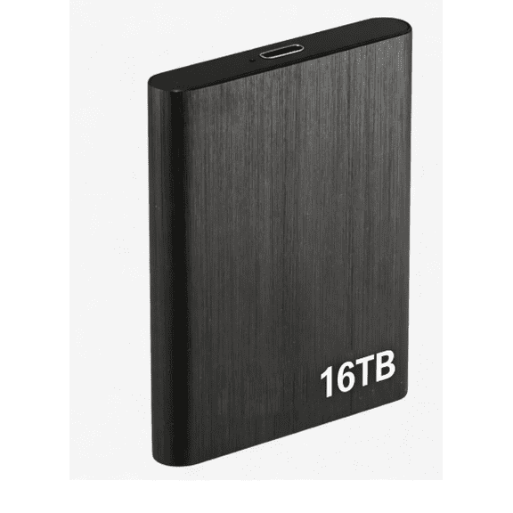 16TB Portable External USB 3.0 Hard Drive, Compatible with PC and Laptop ComputersSlim Memory Expansion Device for Storage and Backup,1pcs