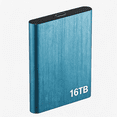 thumbnail image 1 of 16TB Portable External USB 3.0 Hard Drive, Slim Memory Expansion Device for Storage and Backup, Compatible with PC and Laptop Computers,Blue, 1 of 7
