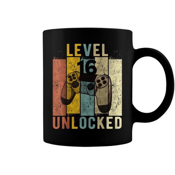 16Th Birthday Level 16 Unlocked Video Gamer Gift Coffee Mugs