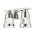thumbnail image 1 of 16W 2 Led Bath Vanity In Contemporary Style 13 Inches Wide By 8.3 Inches High Z-Lite 1923-2V-Ch-Led, 1 of 5