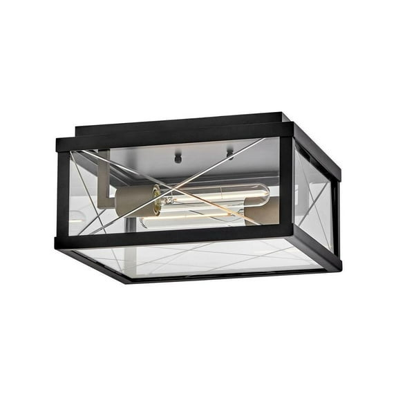 16W 2 Led Small Outdoor Flush Mount-6.25 inches Tall and 12 inches Wide Bailey Street Home 81-Bel-5146963