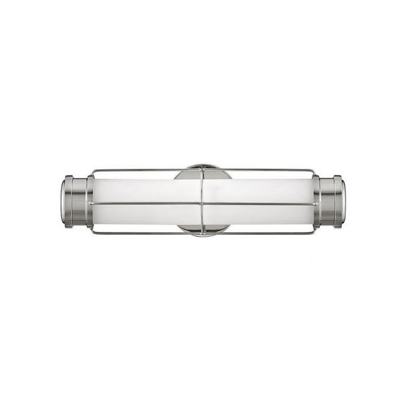 16W Led Small Bathroom Light Fixture in Transitional and Coastal Style-4.5 inches Tall and 17 inches Wide-Polished Nickel Finish Bailey Street Home