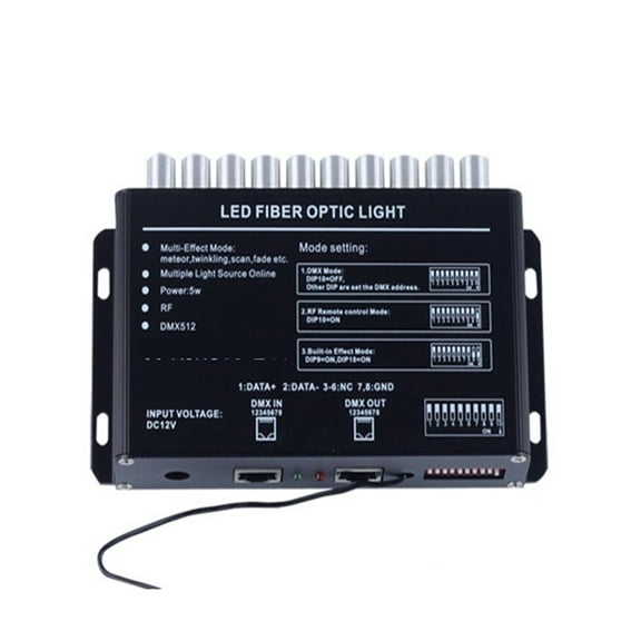 16W RGBW 28key Remote LED Fiber Optic Star Ceiling Light Kit, 150pcs*0.75mm*2m +2pcs Shooting Stars Effect