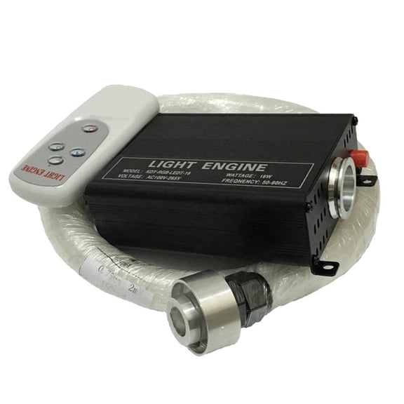 16W RGBW Engine 4key RF Remote LED Fiber Optic Star Ceiling Light Kit 300pcs 2M 0.75mm Fibre Optic Lamp Lighting ,Safe to Use