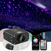BESTUND Starlight Headliner Kit 16W Twinkle Effect Ceiling Lights for Car/Home Roof 550pcs*0.03in*9.8ft Music Mode Fiber Optic Lights with APP/Remote Control
