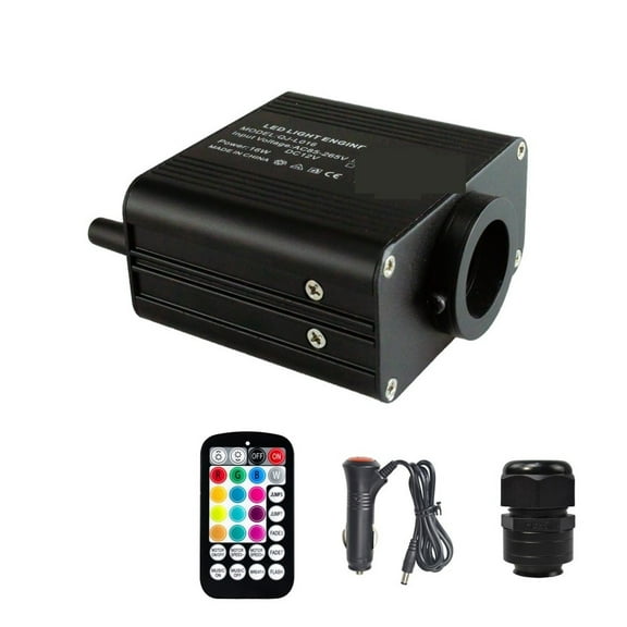 16W Twinkle&Sound Activate Fiber Optic Starlight Headliner Car Home Ceiling Sky Decorat APP Smart&Remote Control Light Engine