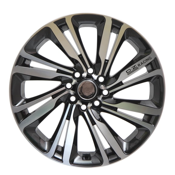16X 7 Inch Black Machine Face Wheels Rim 4x100 / 4x108 Wheel 4 Lug ET 15 CB 73.1